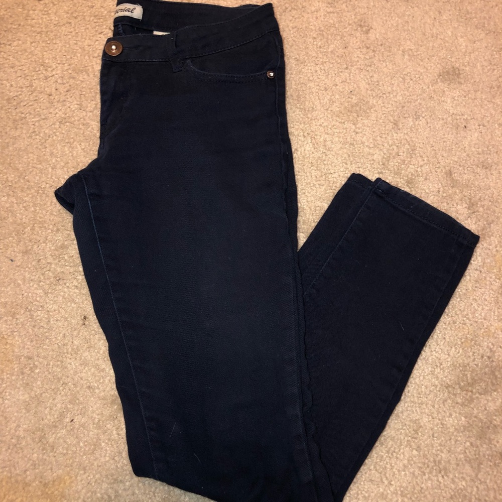 Navy skinny pants